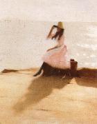 Young woman on the Beach Philip Wilson Steer
